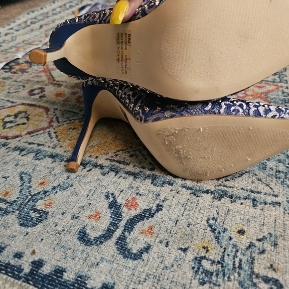 Cape Robbin Blue Patterned Over the Knee Boots - Picture 6 of 14